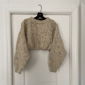 Nasty Gal vintage cropped knit sweater